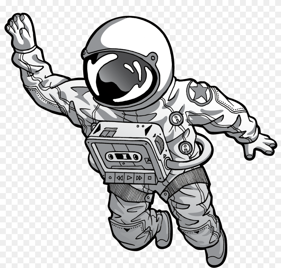 Lunartron Black And White Stock Astronaut Black And White, Baby, Person, Robot, Face Free Transparent Png