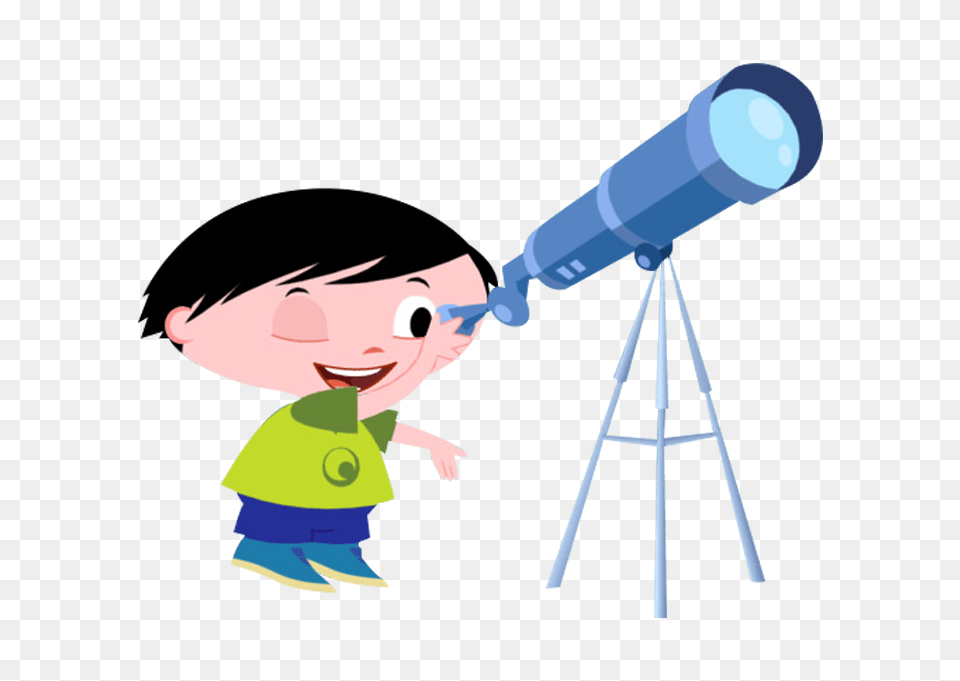 Lunas Brother Jupiter Looking Through Telescope, Baby, Person, Face, Head Free Transparent Png