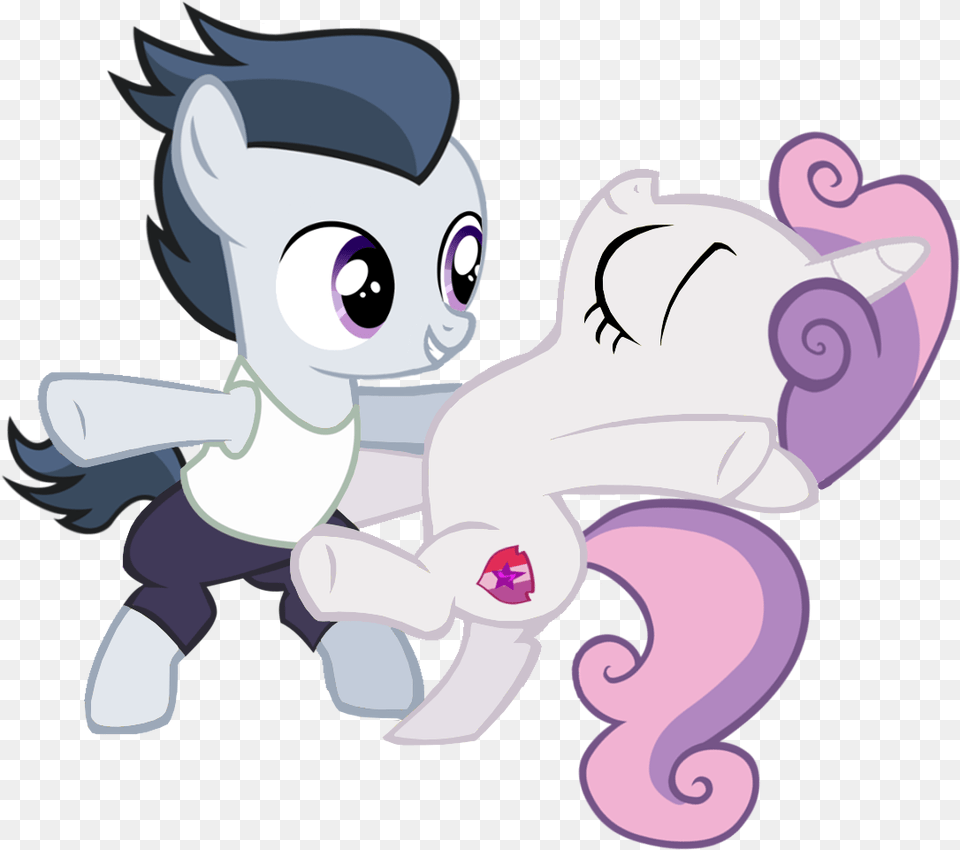 Lunaticdawn Dancing Rumbelle Rumble Mlp Rumble And Sweetie Belle, Animal, Mammal, Wildlife, Bear Free Png Download