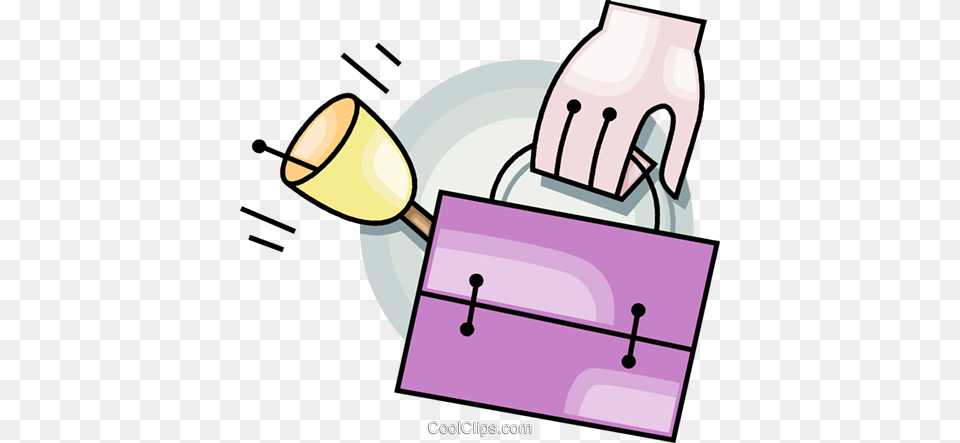 Lunch Box And School Bell Royalty Vector Clip Art, Lighting, Bag Free Png