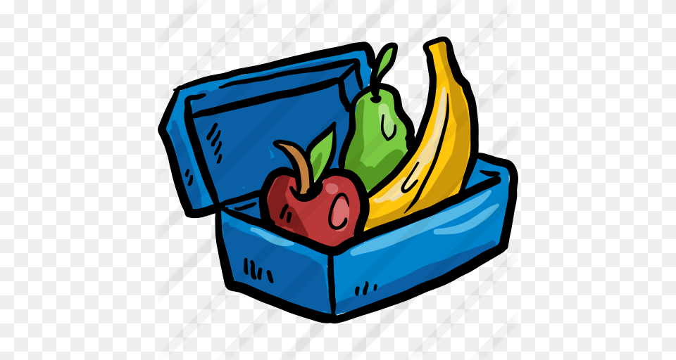 Lunch Box Clipart Lunc, Banana, Food, Fruit, Plant Png Image