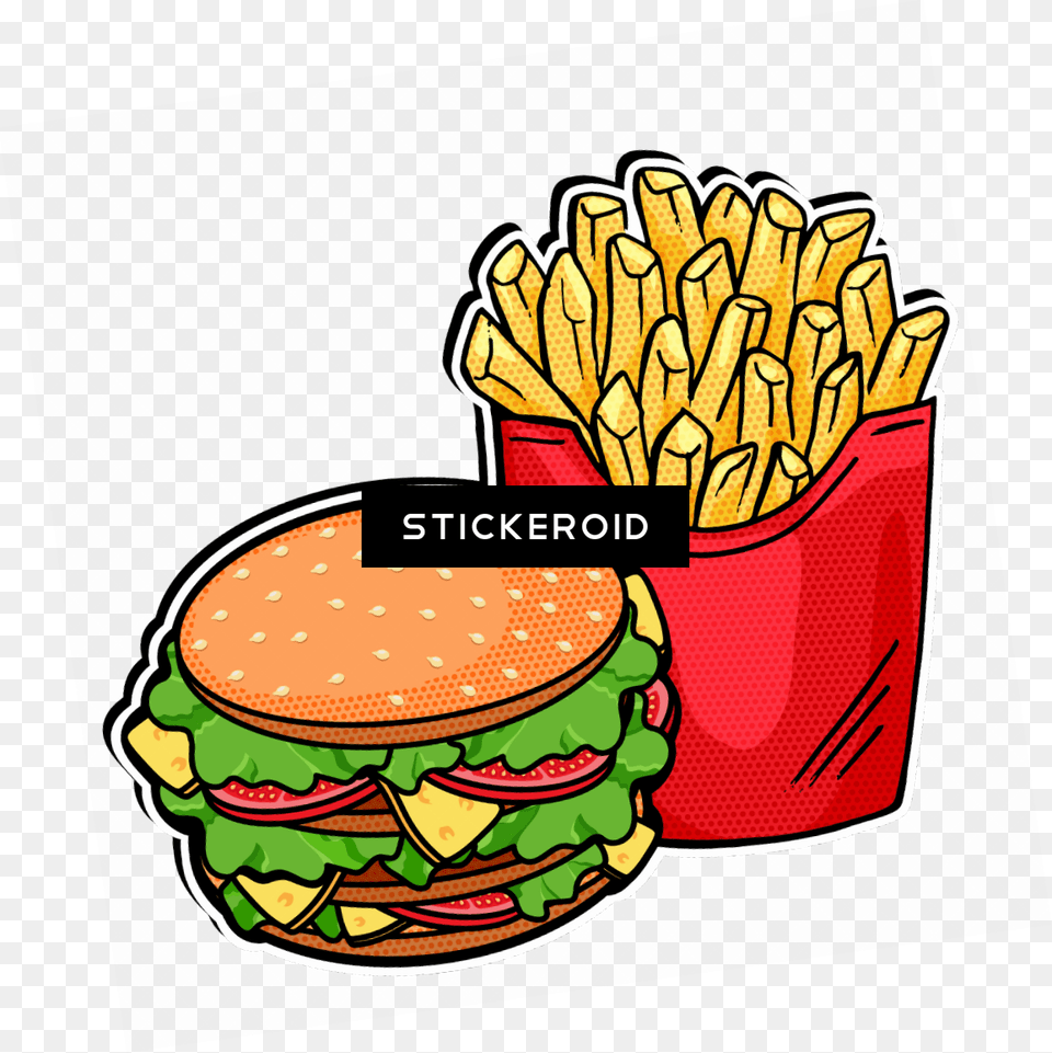 Lunch Burger Fries Food, Meal, Ketchup Free Png Download