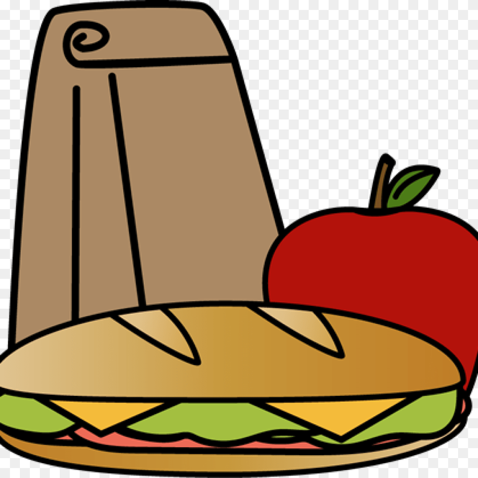Lunch Clipart Lunch Bag, Clothing, Hat, Food, Meal Free Png