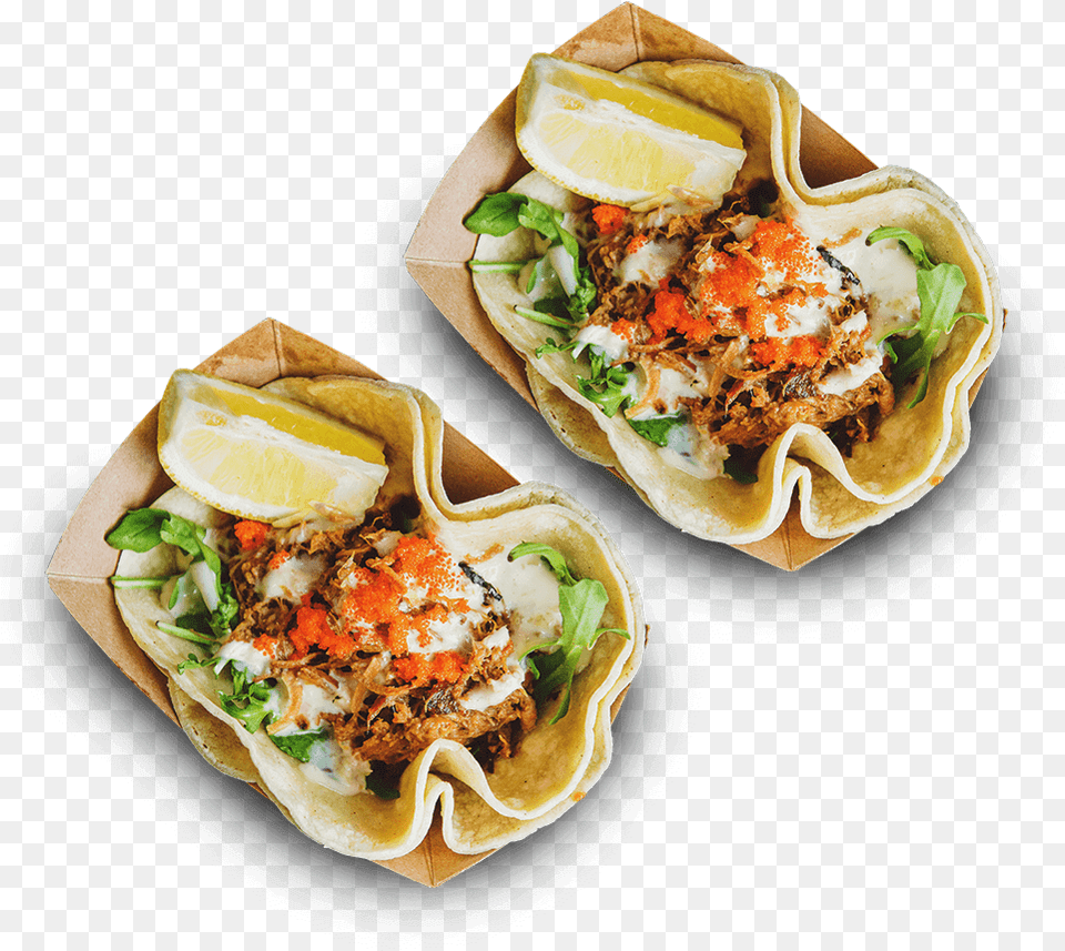 Lunch Dinner Food Delicious Two Tacos Koja Kitchen Zen Taco, Food Presentation, Burger, Sandwich, Meal Png