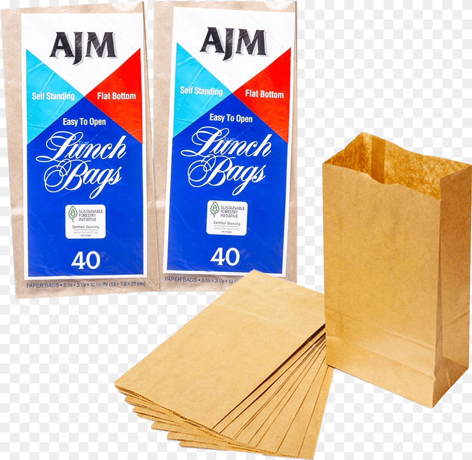 Lunch Paper Bag 5 Lb Papier Brottten, Box, Cardboard, Carton Free Transparent Png