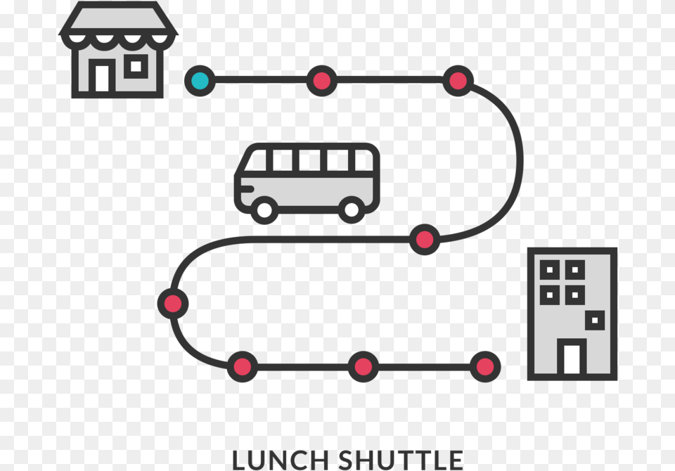Lunch Shuttle, Qr Code, Smoke Pipe, Bus, Transportation Free Png Download