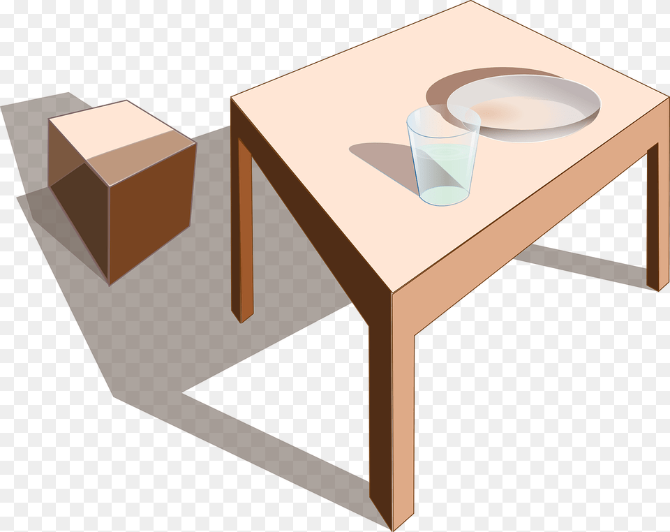 Lunch Table Clip Art, Coffee Table, Furniture, Dining Table, Plywood Free Png Download