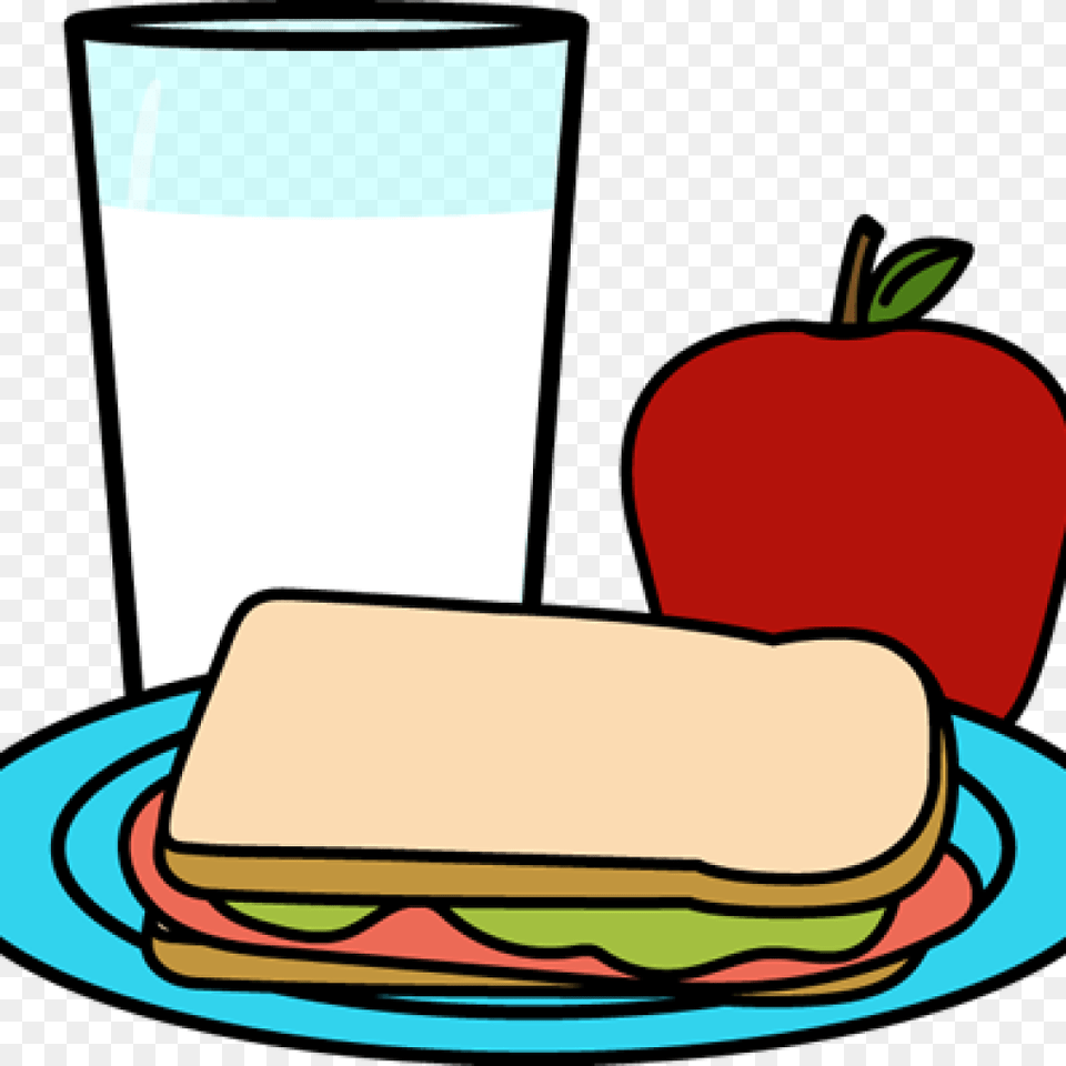 Lunch Time Clip Art, Food, Meal, Beverage, Milk Png Image