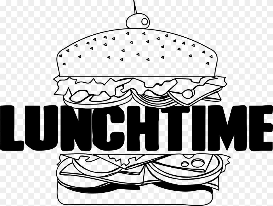 Lunch Time Icons Clipart Lunch, Gray Free Transparent Png
