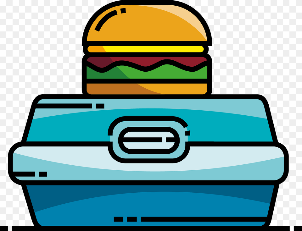 Lunchbox Clipart, Bulldozer, Machine, Burger, Food Free Png Download
