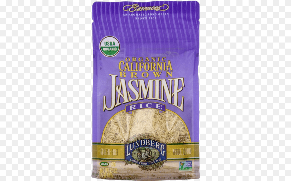 Lundberg Family Farms Organic Rice Jasmine, Book, Publication, Food, Noodle Free Png