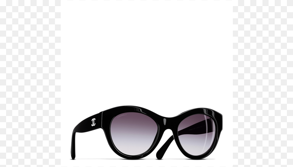 Lunettes Papillon Actate Noir Chanel Butterfly Sunglasses, Accessories, Glasses Png Image