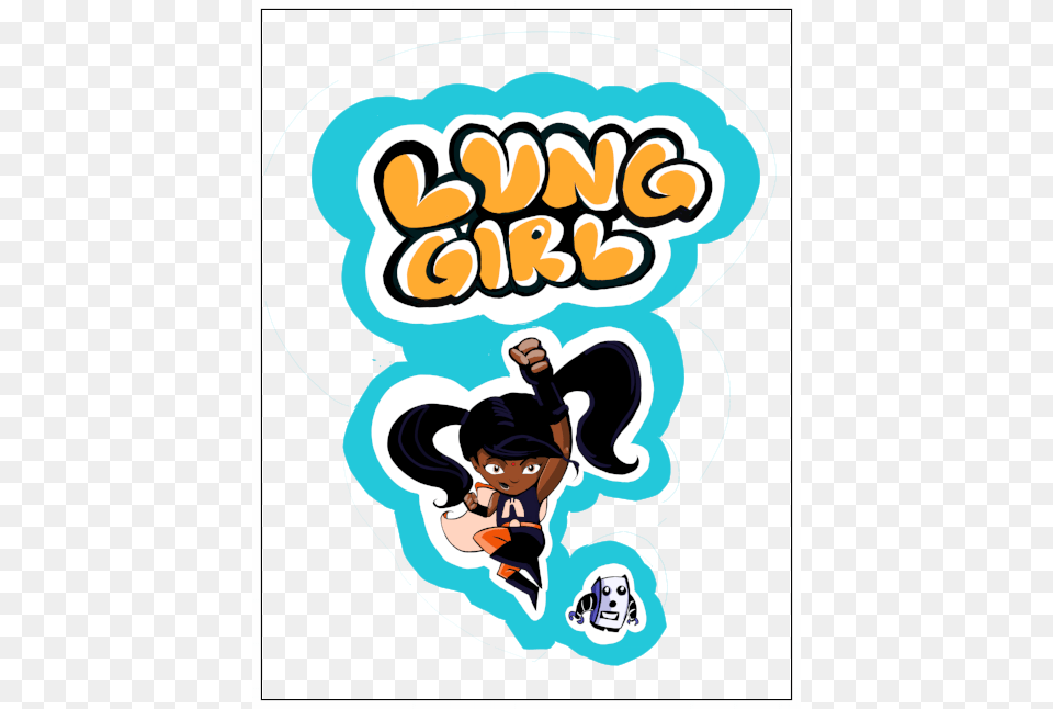 Lung Girl 2 Shirt Design Lung Girl, Book, Comics, Publication, Sticker Free Transparent Png