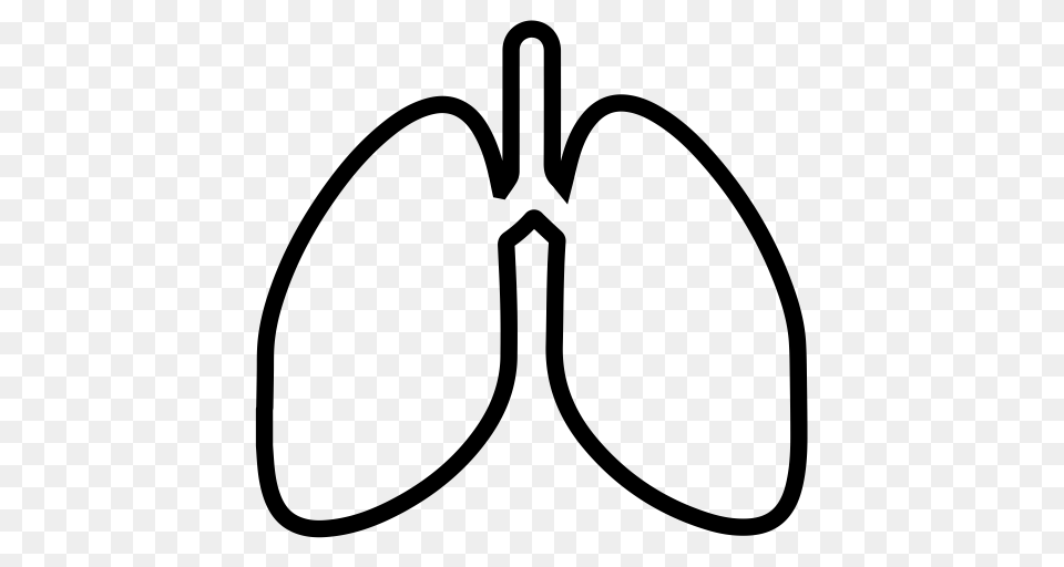 Lung Medical Organ Icon With And Vector Format For Gray Free Png