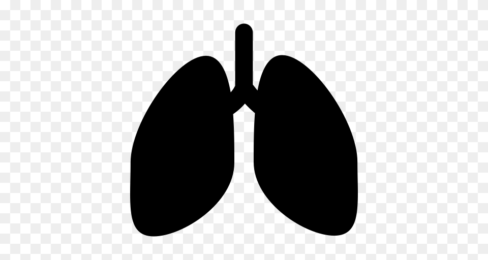 Lungs Organs Outline Icon With And Vector Format For, Gray Png Image