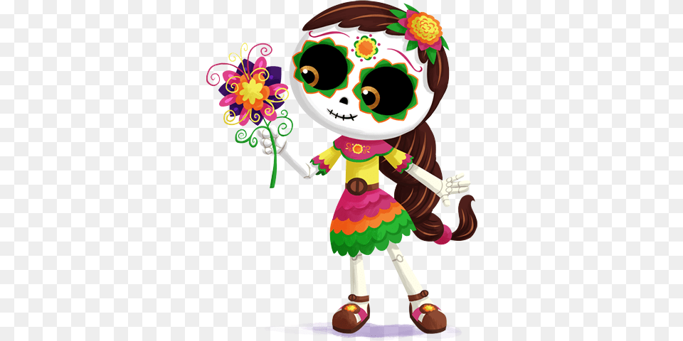 Lupita Pose Servilletas Day Of The Dead Day, Art, Graphics, Floral Design, Pattern Free Png