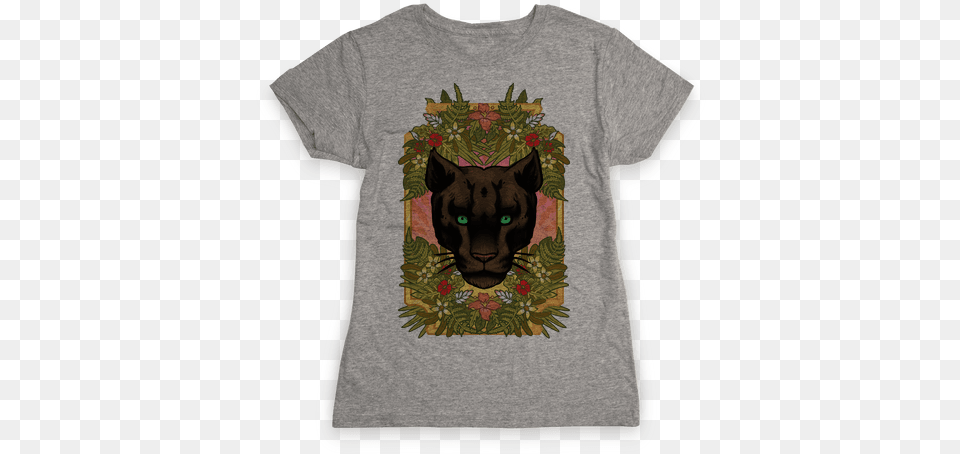 Lurking Panther Womens T Shirt Pizza T Shirt, Clothing, T-shirt, Animal, Cat Png Image