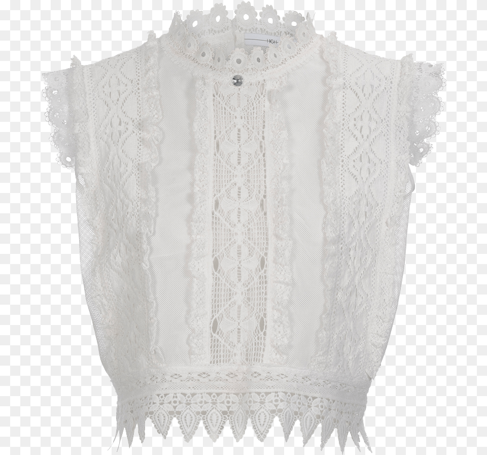 Lust For Sleeveless Top In Ribbon Lace And Mesh Crochet, Blouse, Clothing Free Transparent Png
