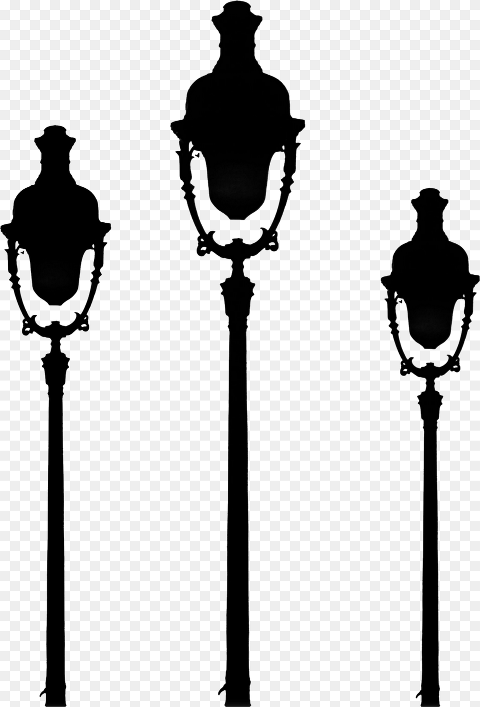 Lustre Paris, Lamp, Lamp Post, Silhouette Free Png