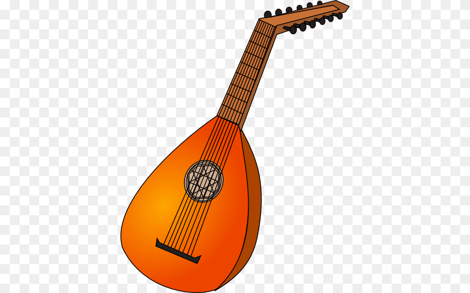 Lute Clip Art Vector, Musical Instrument Free Transparent Png