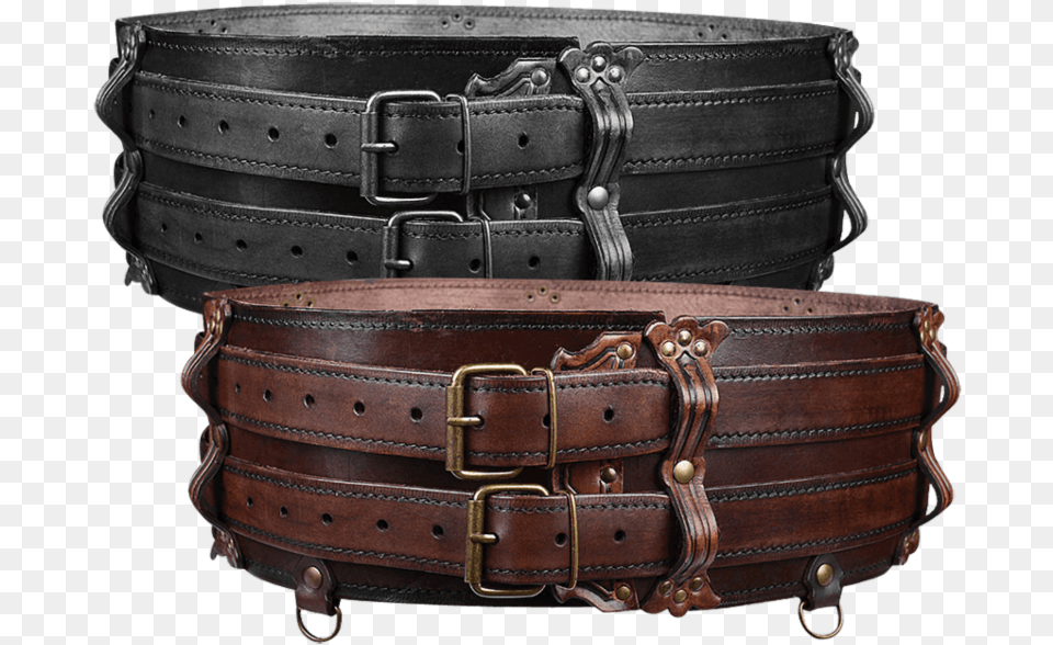 Luthor Leather Double Belt Medieval Wide Leather Belt, Accessories, Buckle Free Transparent Png