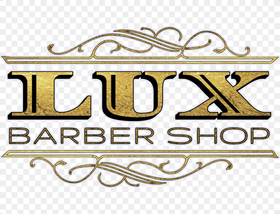 Lux Barber Shop, Logo, Emblem, Symbol, Badge Png