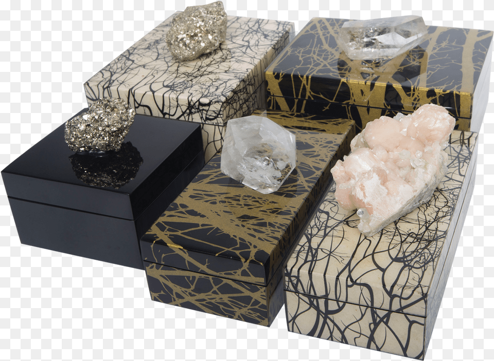 Luxe Box Grouping Floral Design, Mineral, Furniture, Table, Crystal Png Image