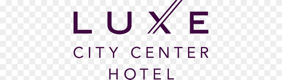 Luxe City Center Luxe City Center Hotel Logo, Purple, Text, Alphabet Png