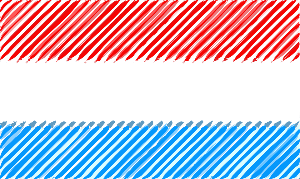 Luxemburg Flag Linear Clipart, Airmail, Envelope, Mail, Fence Free Transparent Png