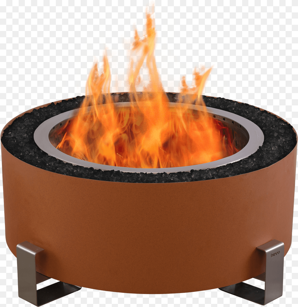 Luxeve Smokeless Fire Pit Earth Rust Breeo, Flame, Fireplace, Indoors Free Png