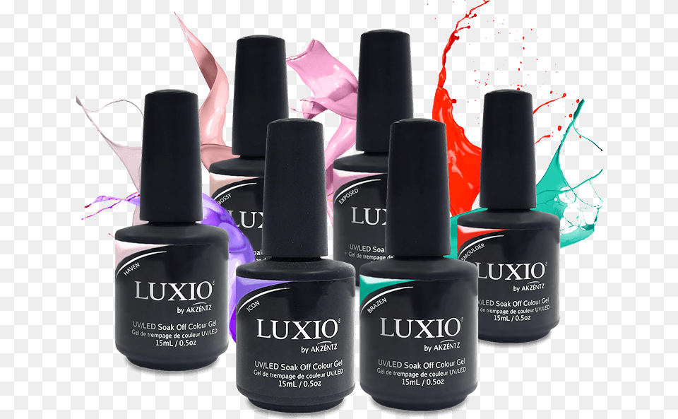 Luxio Nail Polish Uk Luxio Nail Polish Red, Cosmetics, Bottle, Perfume Free Transparent Png