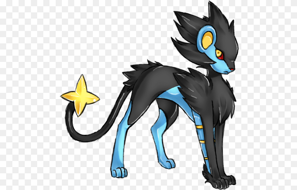 Luxray Blue Black Dog Pokemon, Adult, Female, Person, Woman Png Image