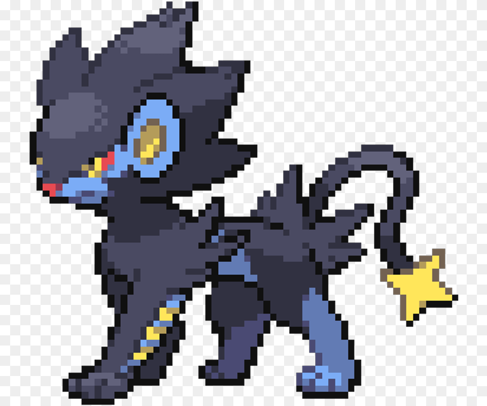 Luxray Sticker Luxray Sprite, Animal, Bird, Jay, Person Free Transparent Png