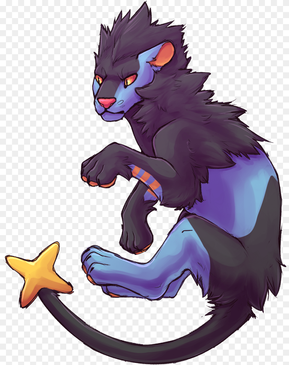 Luxray With No Background Fictional Character, Person, Face, Head Png