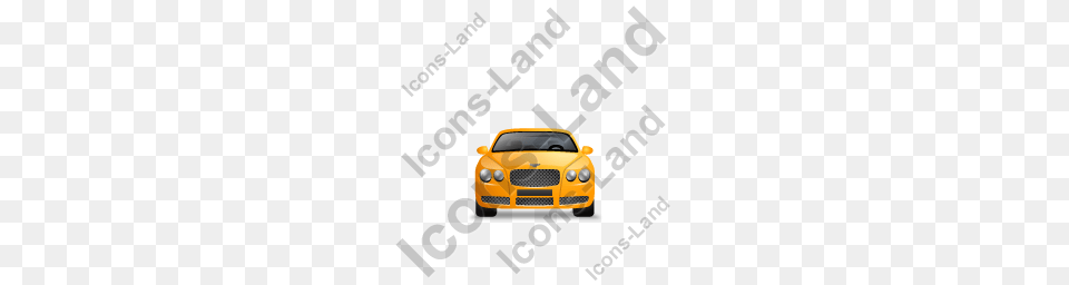 Luxury Car Front Yellow Icon Pngico Icons, Vehicle, Coupe, Transportation, Sports Car Png Image
