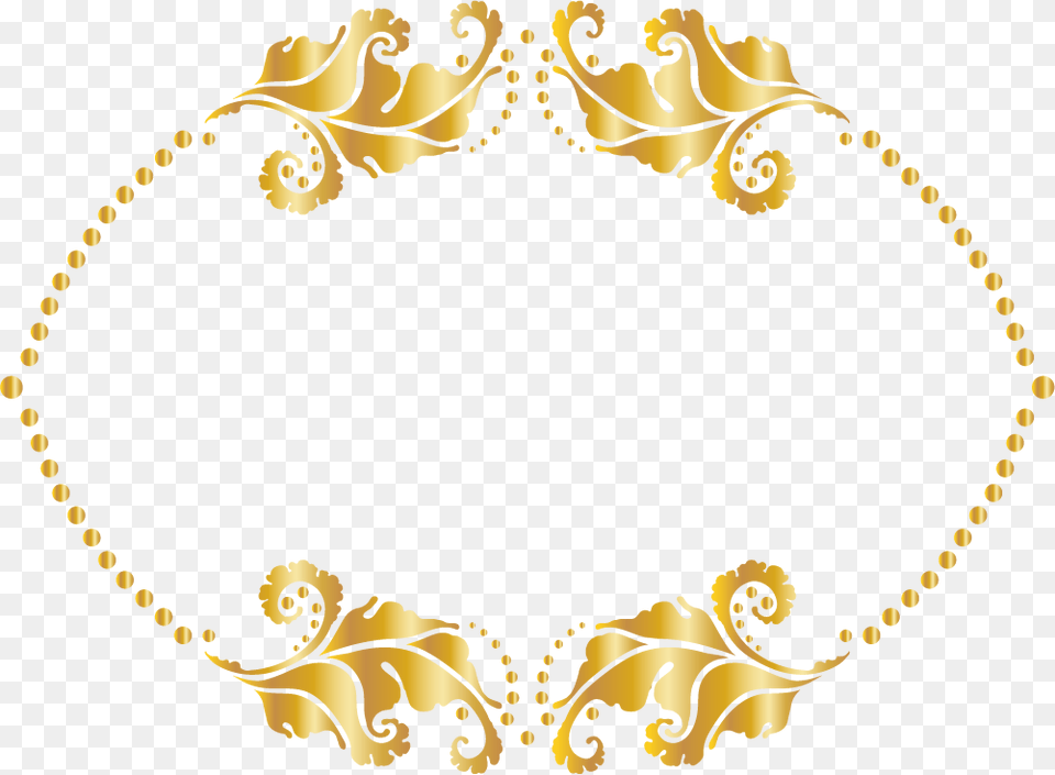 Luxury Gold Motif Motif Luxury, Oval, Pattern Free Png Download