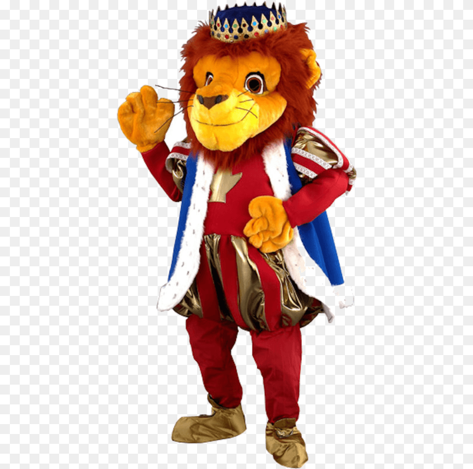 Luxury King Of The Jungle Lion Mascot Costume Costume, Doll, Toy Png Image