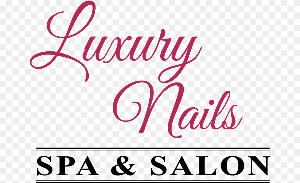 Luxury Nails Amp Spa Calligraphy, Text, Handwriting Free Png