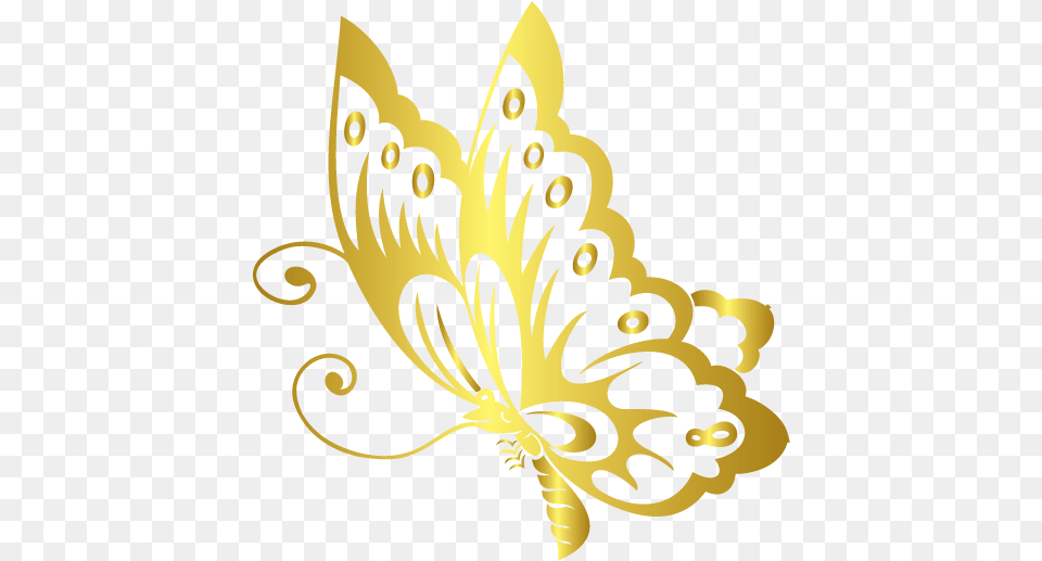 Luxury Online Butterfly Logo Template Gold Butterfly Logo Design, Graphics, Art, Floral Design, Pattern Free Png Download