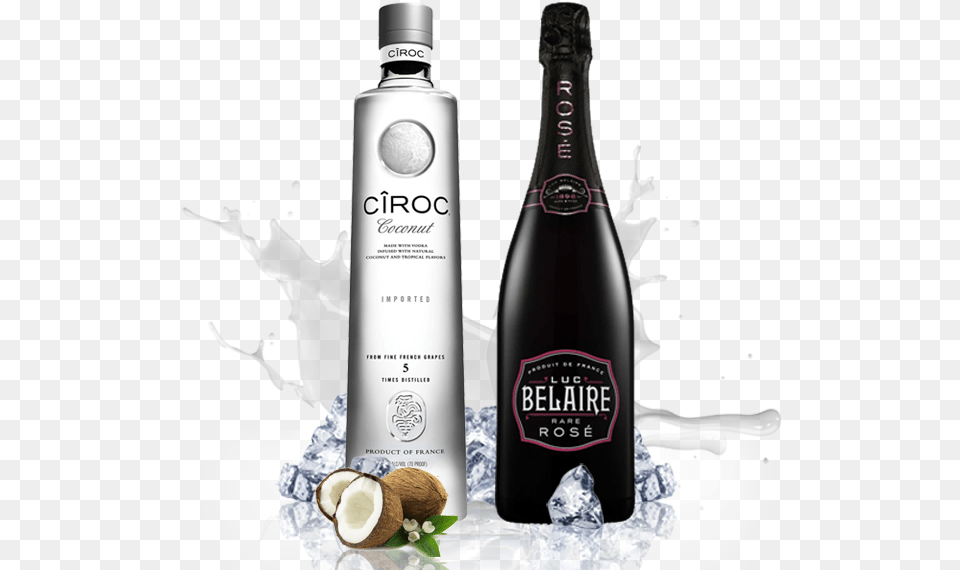 Luxury Party Luc Belaire Rare Rose Sparkling Wine Magnum, Beverage, Alcohol, Liquor, Plant Png Image