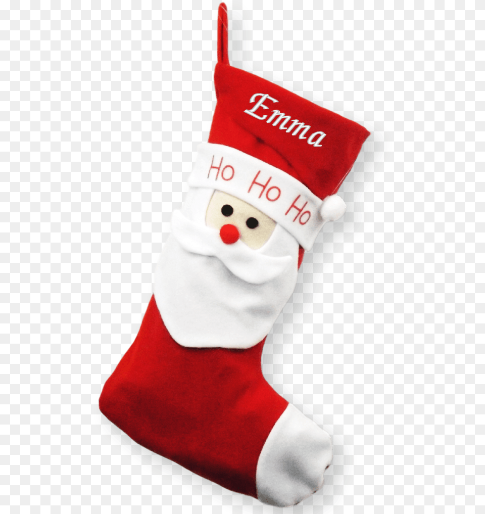 Luxury Personalised Embroidered Christmas 52cm Santa Xmas Stocking, Hosiery, Clothing, Gift, Festival Free Transparent Png