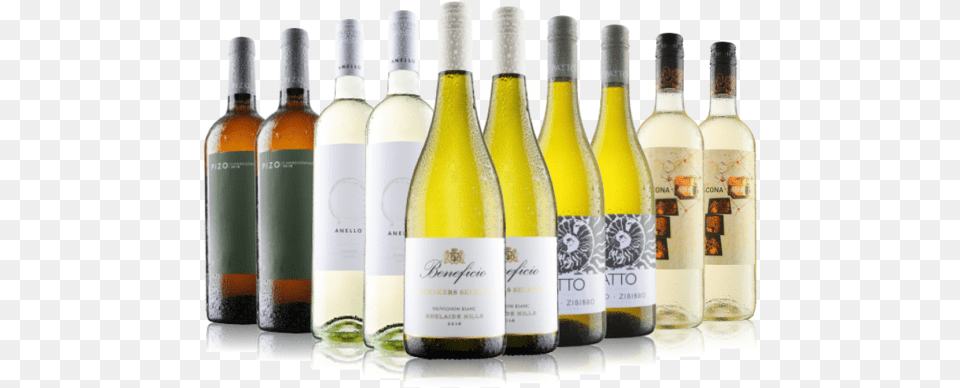 Luxury White 10 Bottle Selection Liqueur, Alcohol, Beverage, Liquor, Wine Png