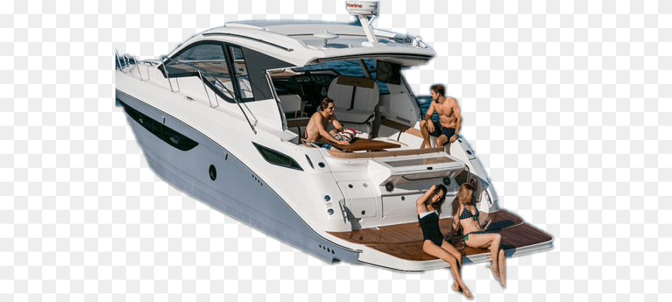 Luxury Yacht, Vehicle, Transportation, Woman, Person Free Png Download
