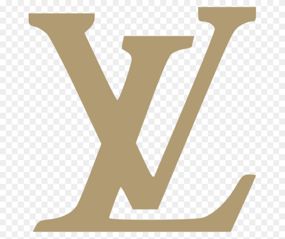 Lv Logo Gold, Furniture, Text Free Png Download