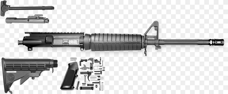 Lw Tactical Kit Hbar W M 4 Feed Ramps W A 2 Del Ton Echo 316h Lite, Firearm, Gun, Rifle, Weapon Free Png Download
