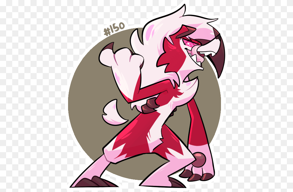 Lycanroc Night Form Fanart, Book, Comics, Publication, Baby Png Image