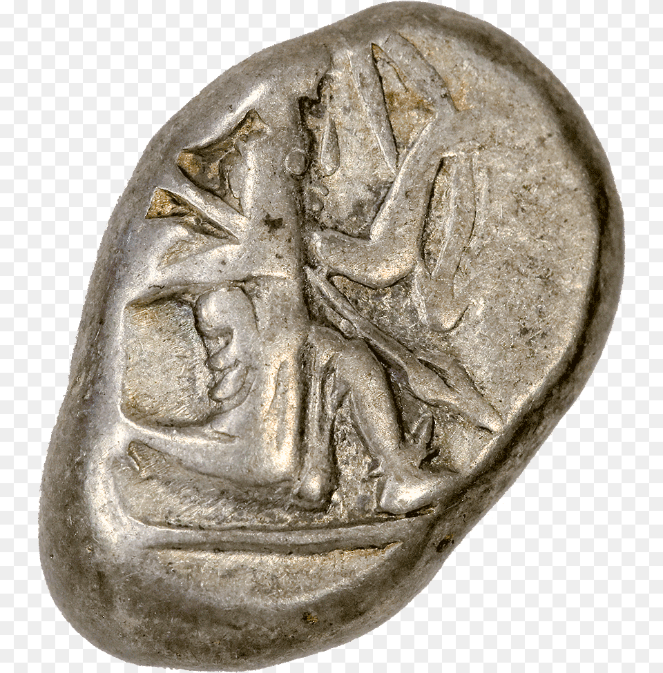 Lydia Under Persian Rule Ar Siglos C Artifact, Person, Coin, Money, Face Free Transparent Png