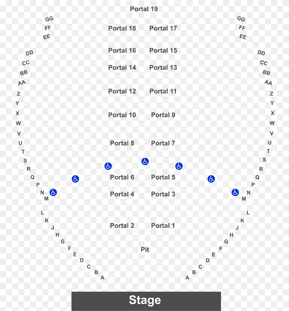 Lyell B Clay Concert Theatre Seating Chart Png