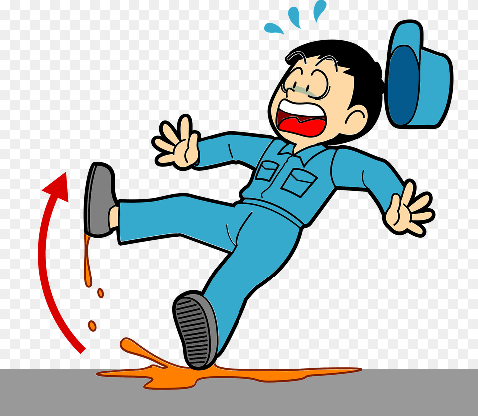 Lyle Factory Worker Man Is Falling And Becoming Injured Clipart, Baby, Person, Face, Head Png