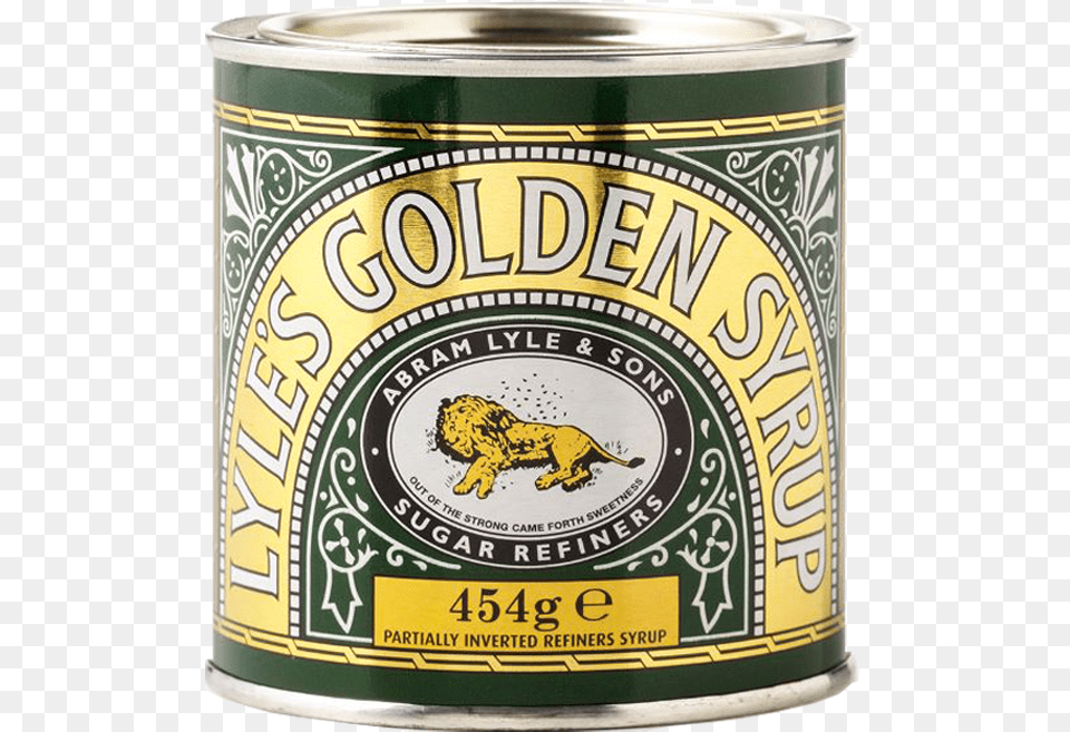 Lyles Golden Syrup Tin, Alcohol, Lager, Beverage, Beer Free Transparent Png